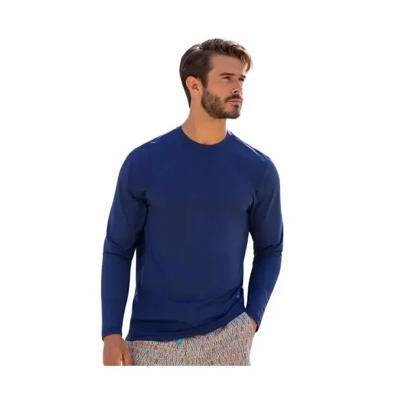 Tori Richard Shirts Mens Shady Side Long Sleeve Tee In Navy